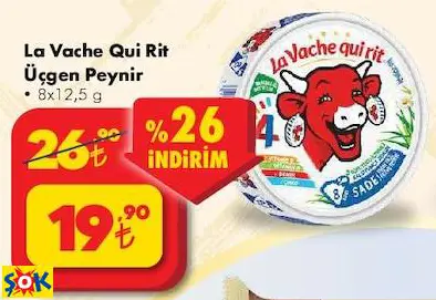 LA VACHE QUİ RİT ÜÇGEN PEYNİR LA VACHE QUİ RİT ÜÇGEN PEYNİR
